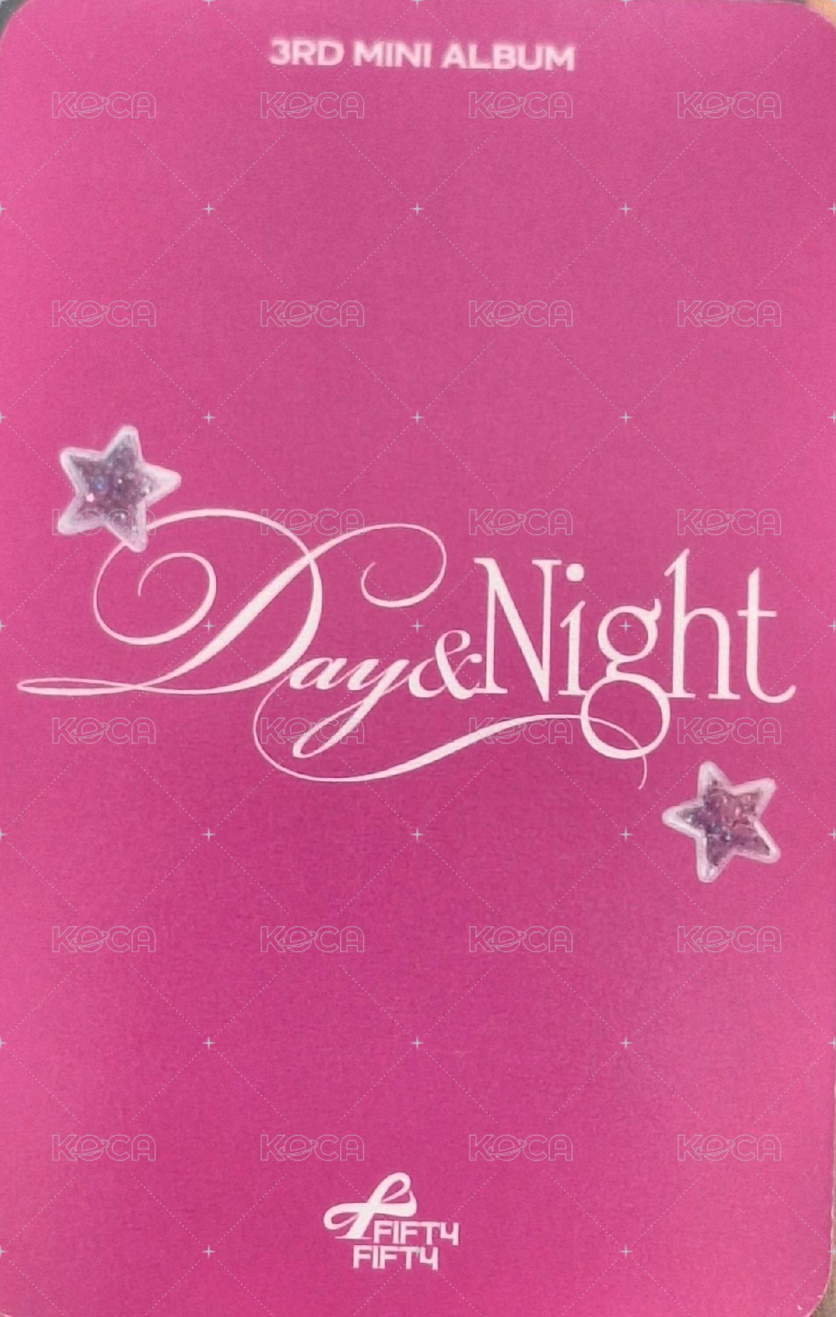Day & Night 打歌卡 打歌1.0 一週打歌 背面