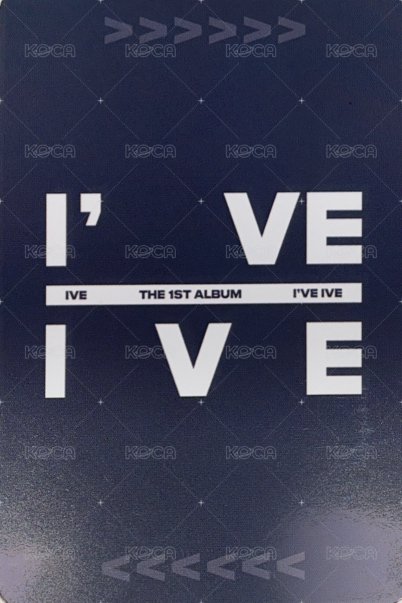 I've IVE mokket 簽售卡  背面