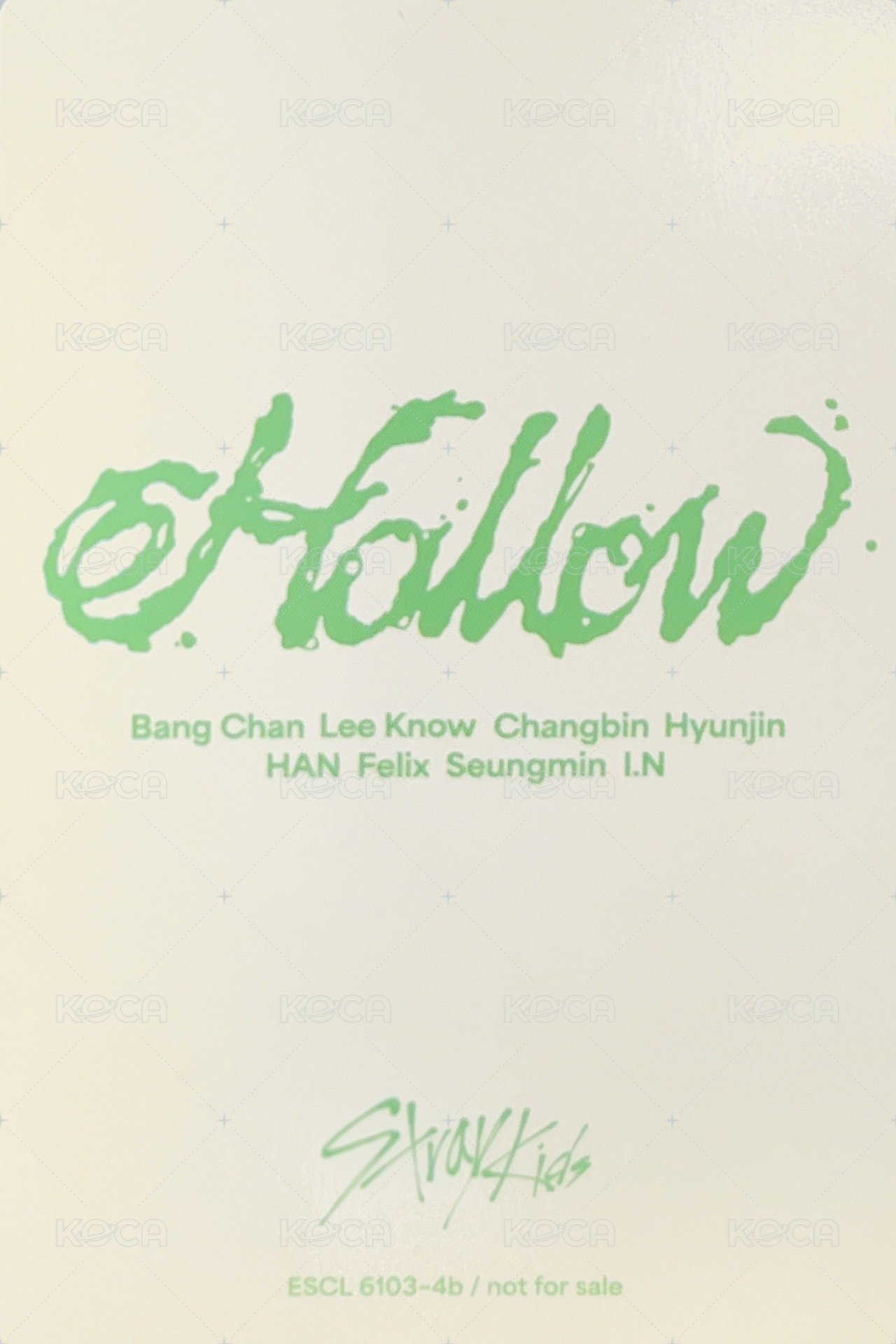 Hollow 專輯卡 初回生產限定盤A 背面