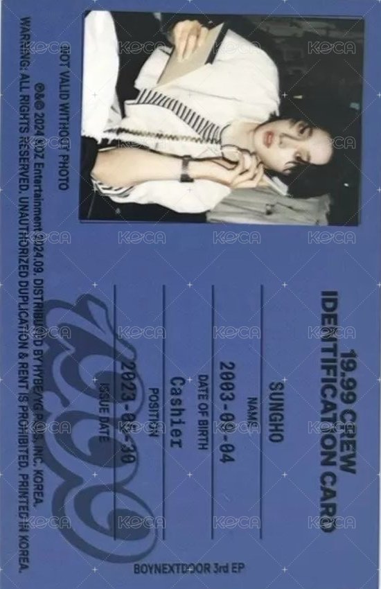 19.99 專輯卡 ID卡1 正面