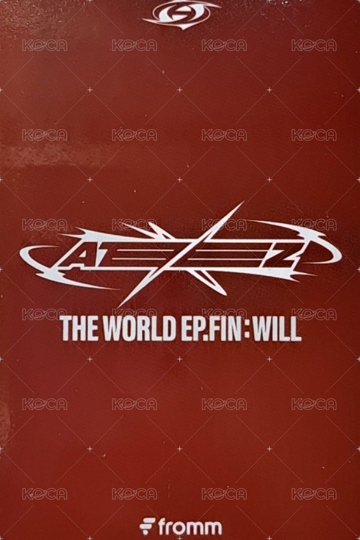 Will fromm 2.0 簽售卡  背面