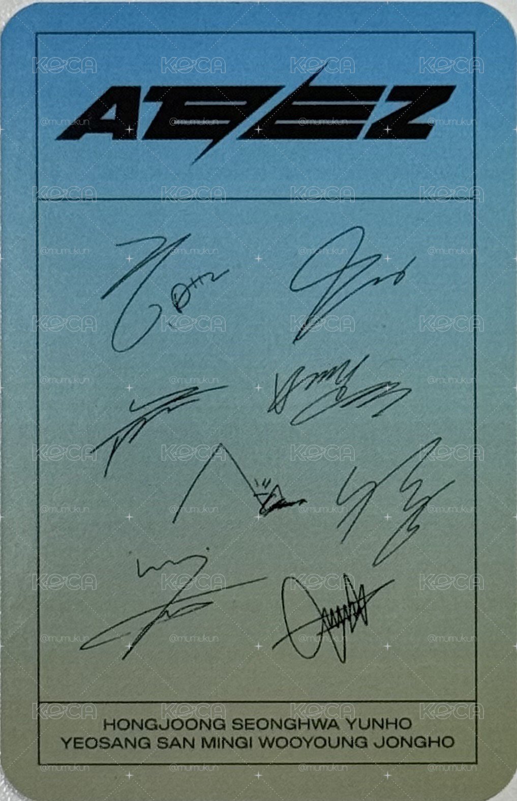 ATEEZ 星化 小卡 SEOUL FESTA 2023
