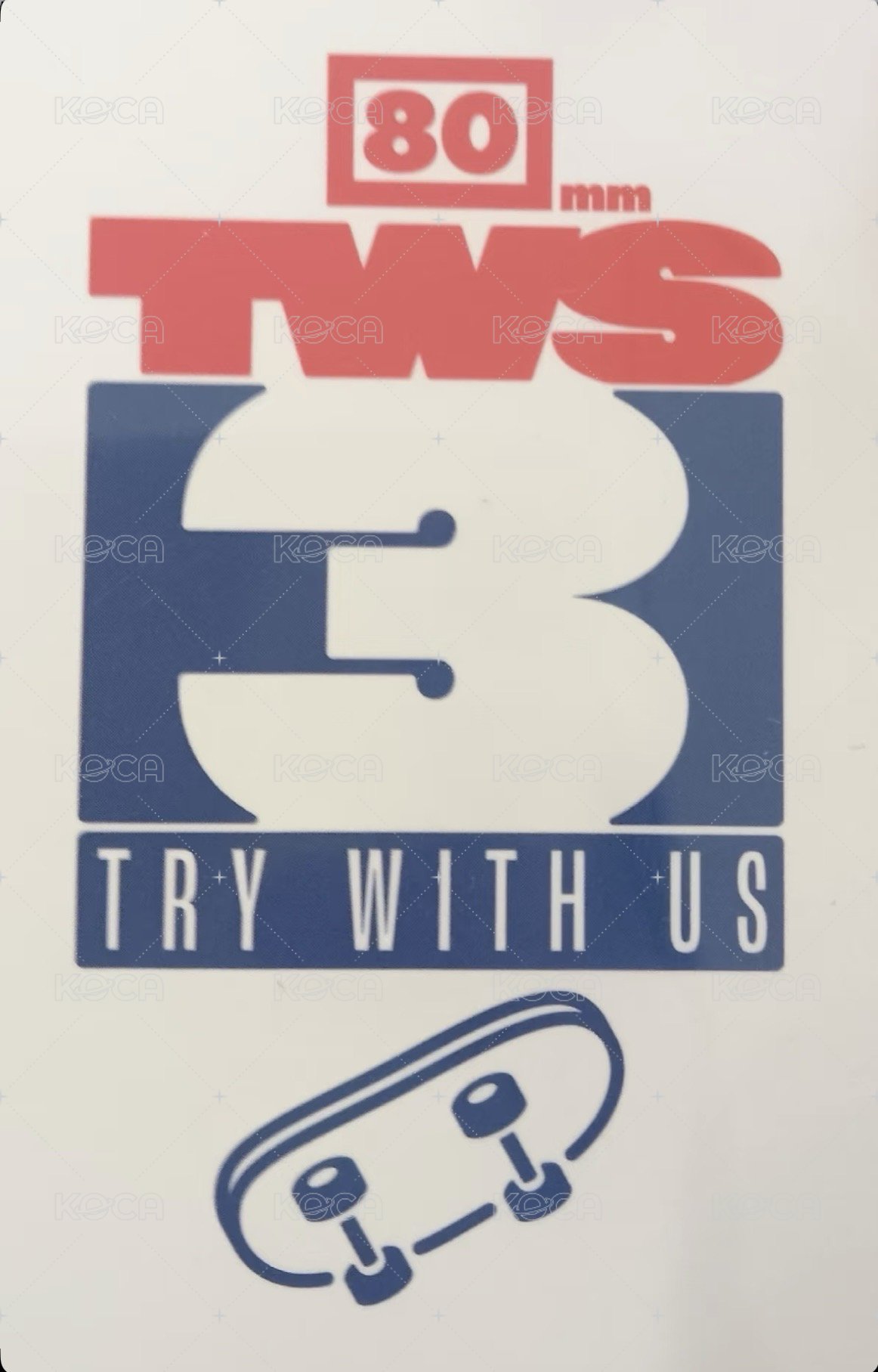 TRY WITH US yzy 3.0 簽售卡  背面