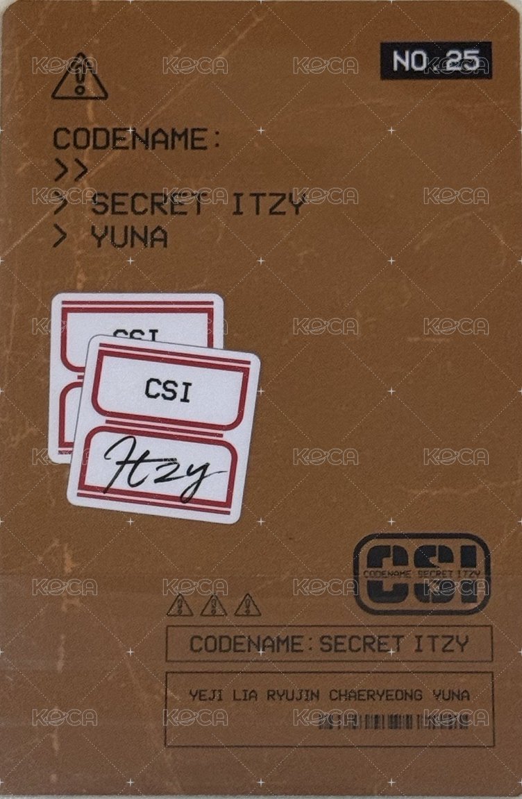 CSI 隨機卡 No.25 背面