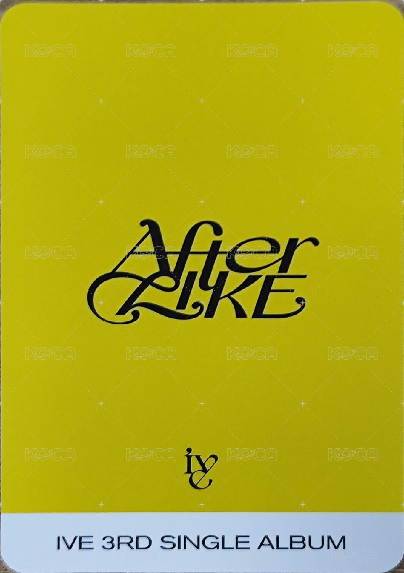 After LIKE 專輯卡 Jewel ver. 背面