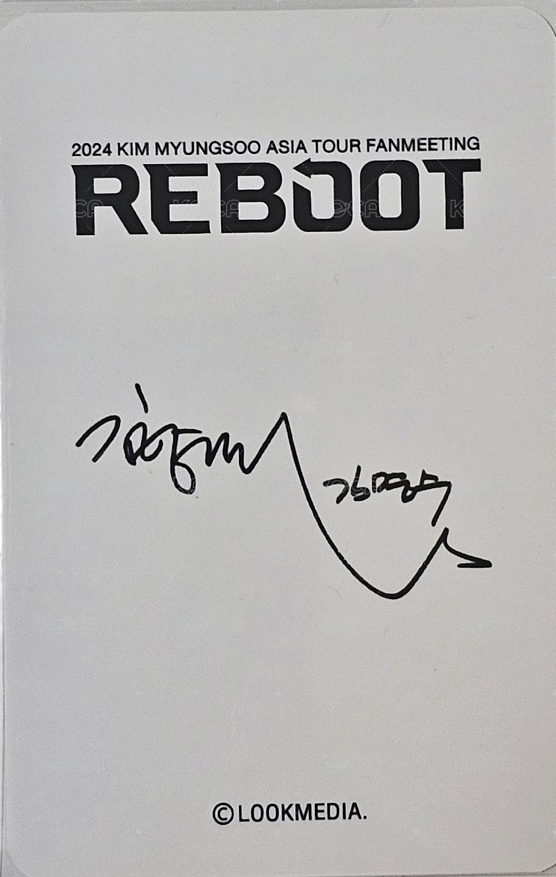 24 REBOOT 入場卡 / 場限卡 馬尼拉 背面