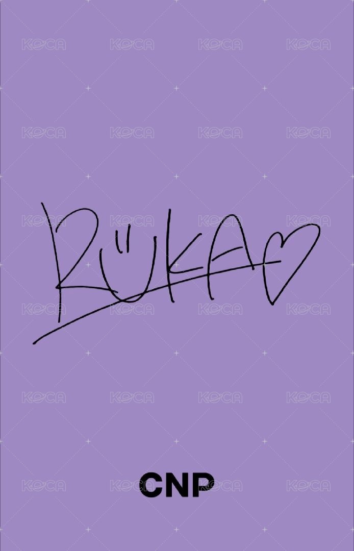 代言卡 BABYMONSTER CNP Ruka 背面