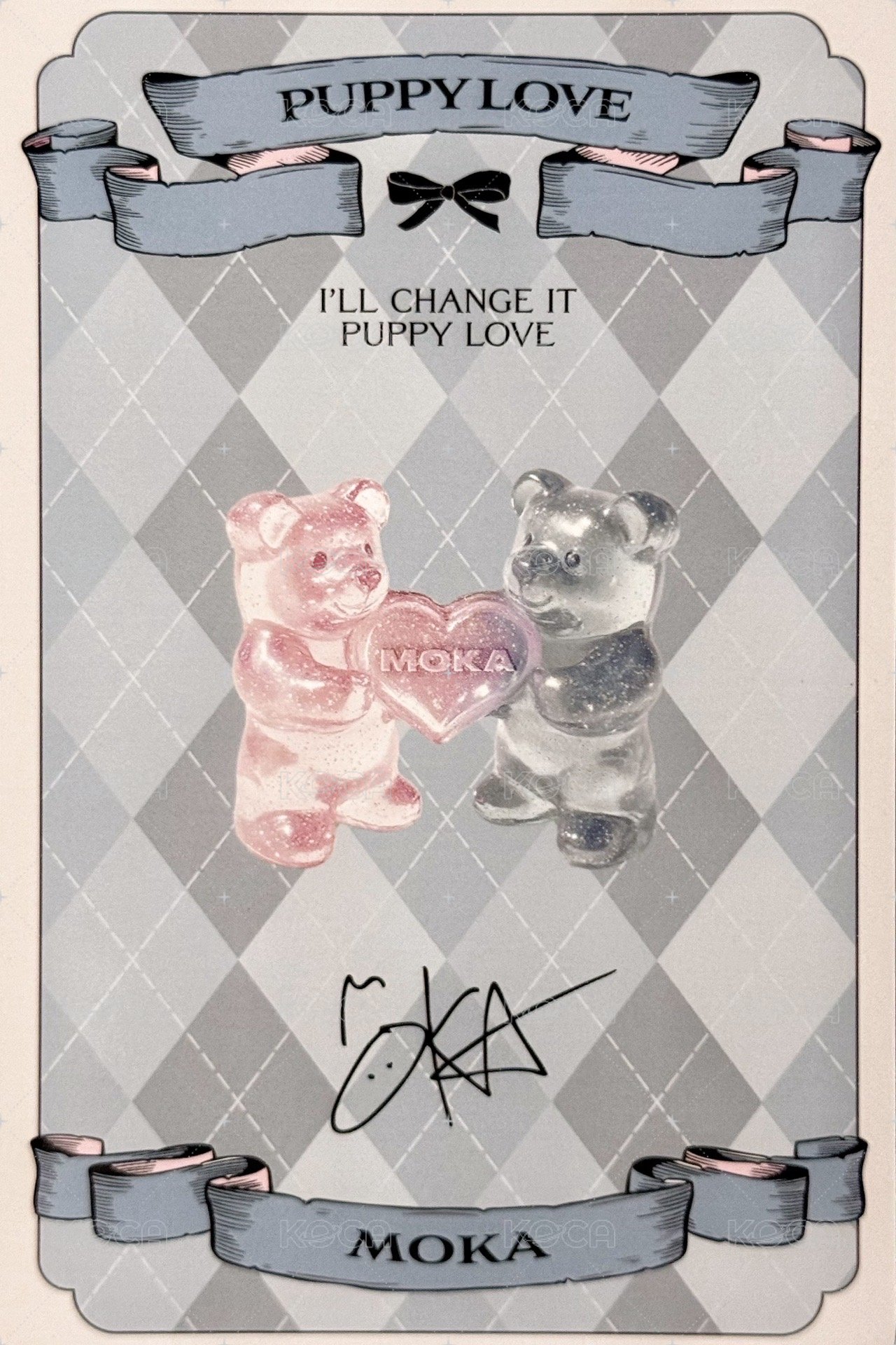 I'll change it : PUPPY LOVE k4 特典卡  背面