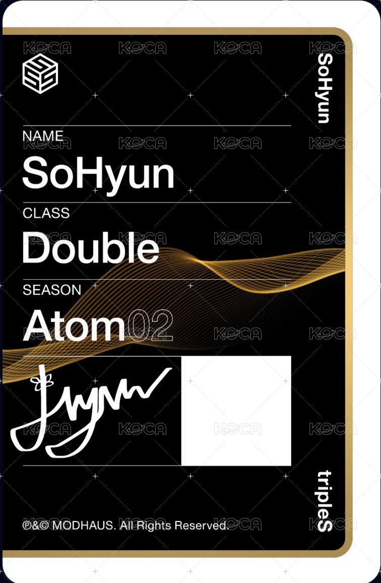 <ASSEMBLE25> 專輯卡 SoHyun 校服OMA 背面