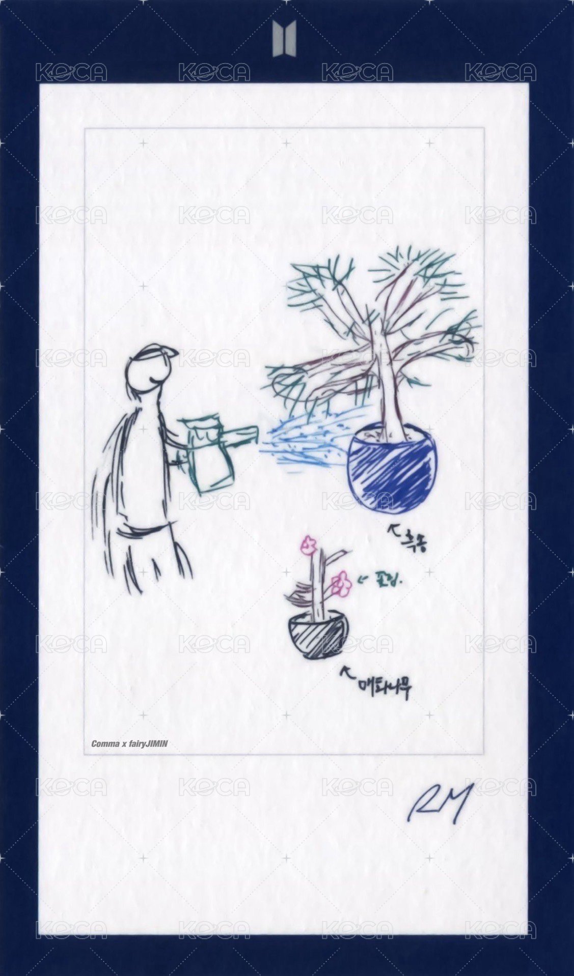 MAGIC SHOP 隨機卡 韓五期 訊息卡(1/5) 背面