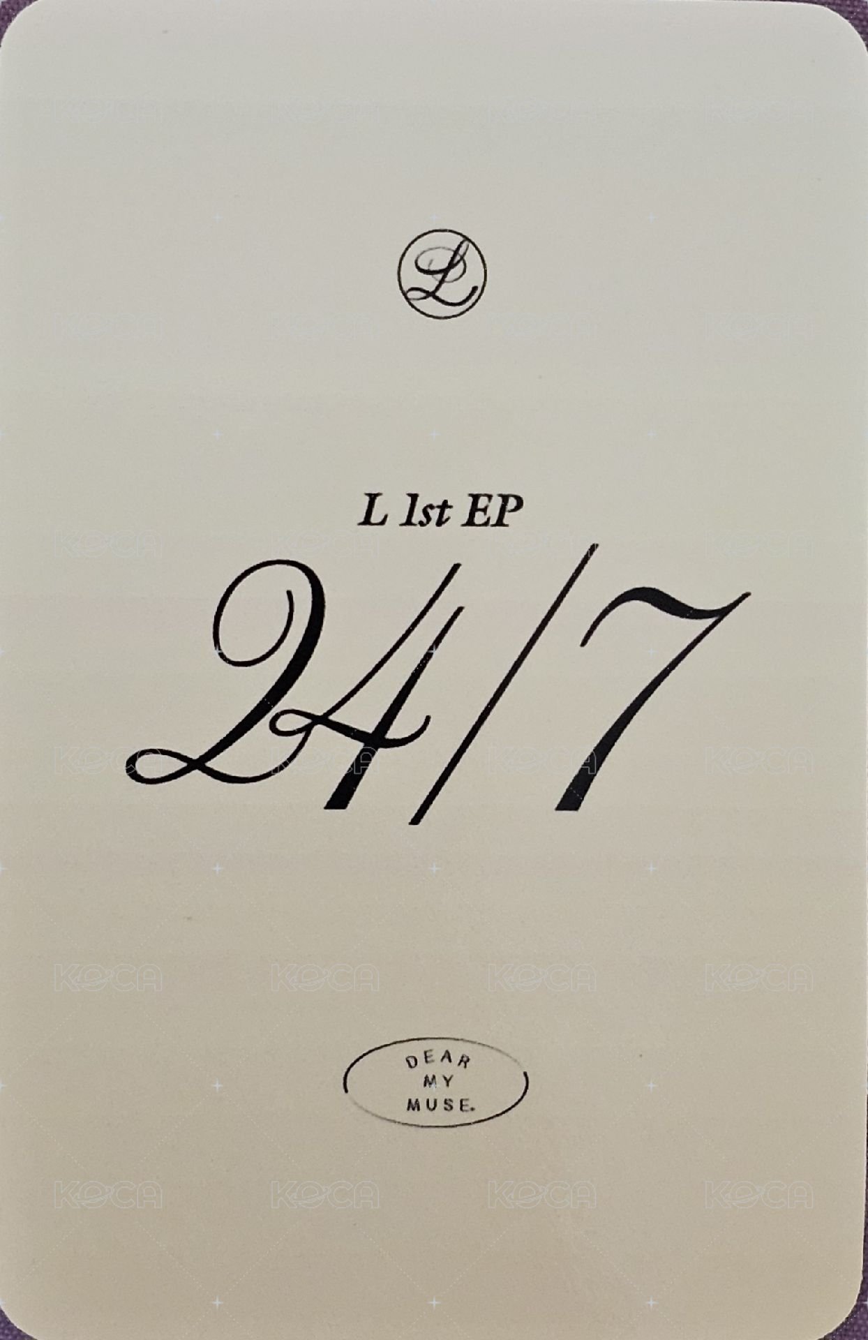 24/7 dmm 線上 1.0 簽售卡  背面