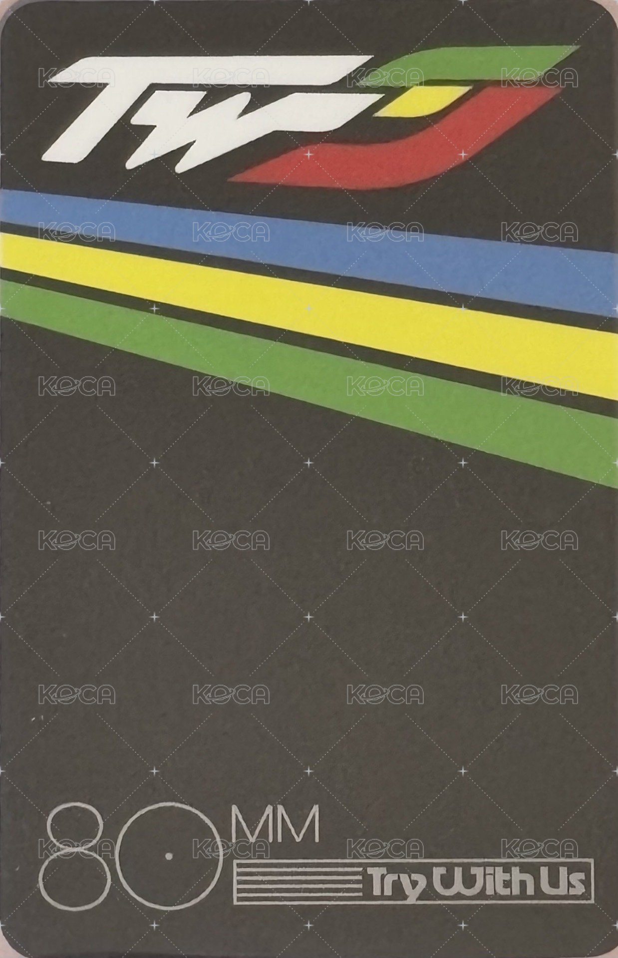 TRY WITH US am 1.0 特典卡 霧面 背面