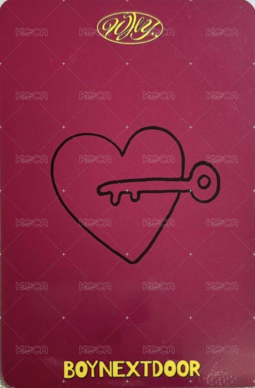 WHY.. 打歌卡 sc 預錄 5 背面