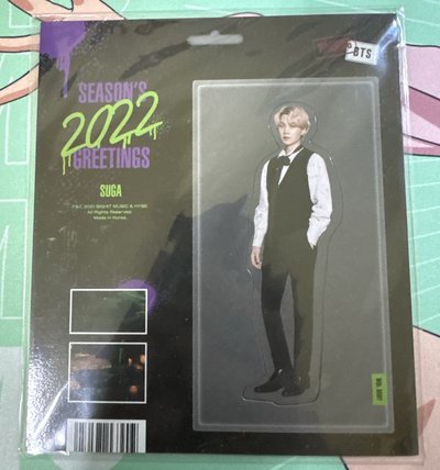 BTS 2022年曆組隨機磁鐵 明信片