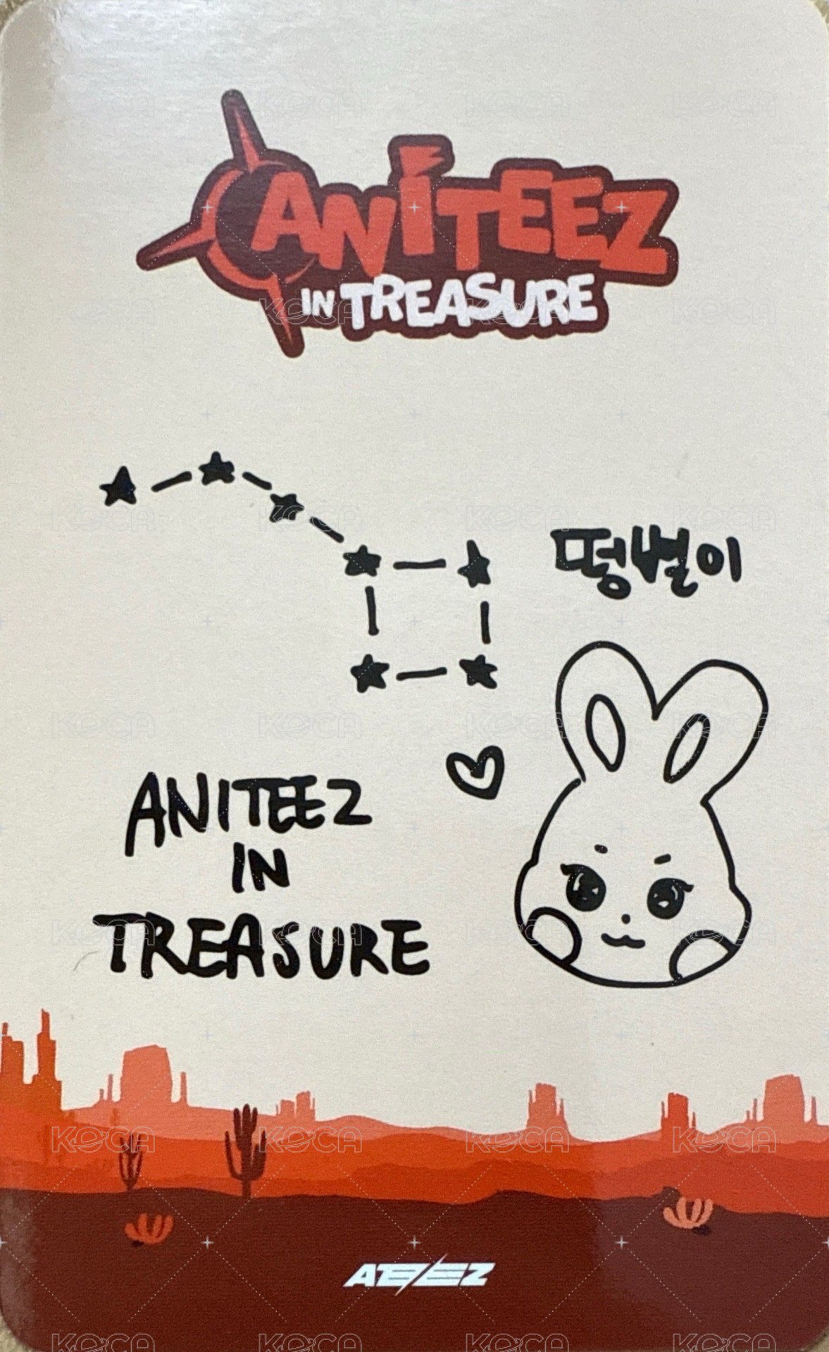 ANITEEZ IN TREASURE 周邊卡 PHOTO PACKAGE 背面