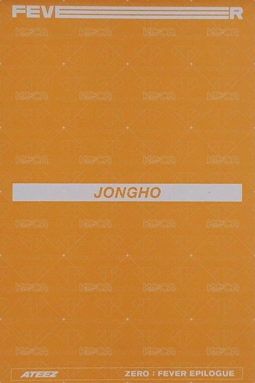 FEVER Epilogue 專輯卡 Z ver. Limited 背面