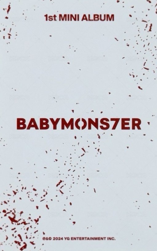 BABYMONS7ER 專輯卡 團封版 專卡 背面
