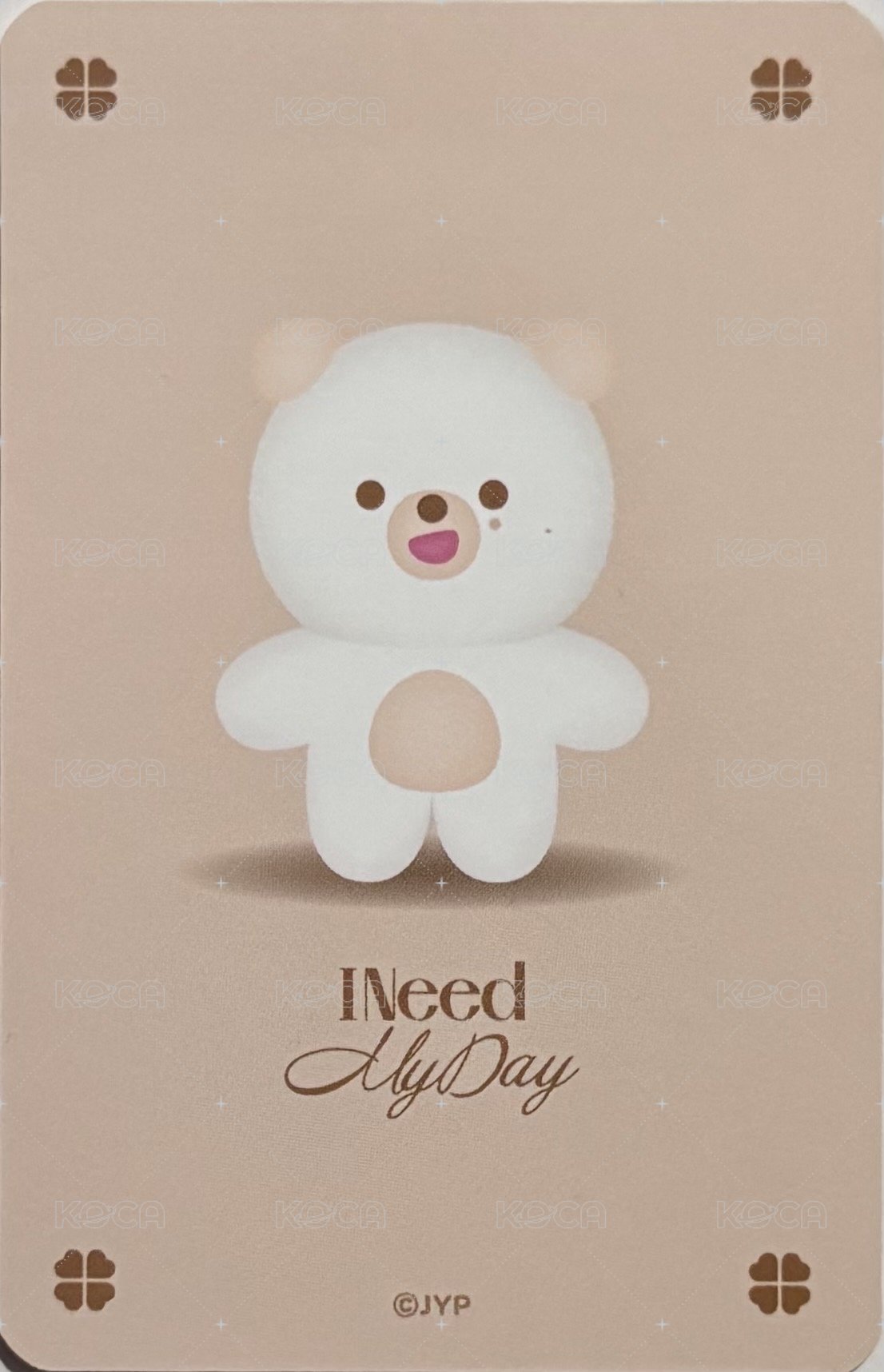 3RD FM 毛絨卡套 周邊卡  背面