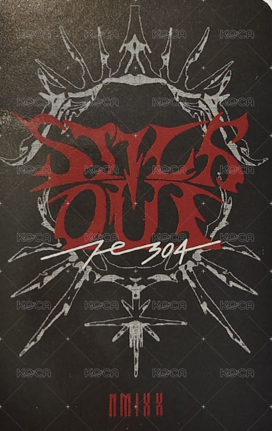 STICK OUT jyp 周邊卡 快閃貼紙卡 背面