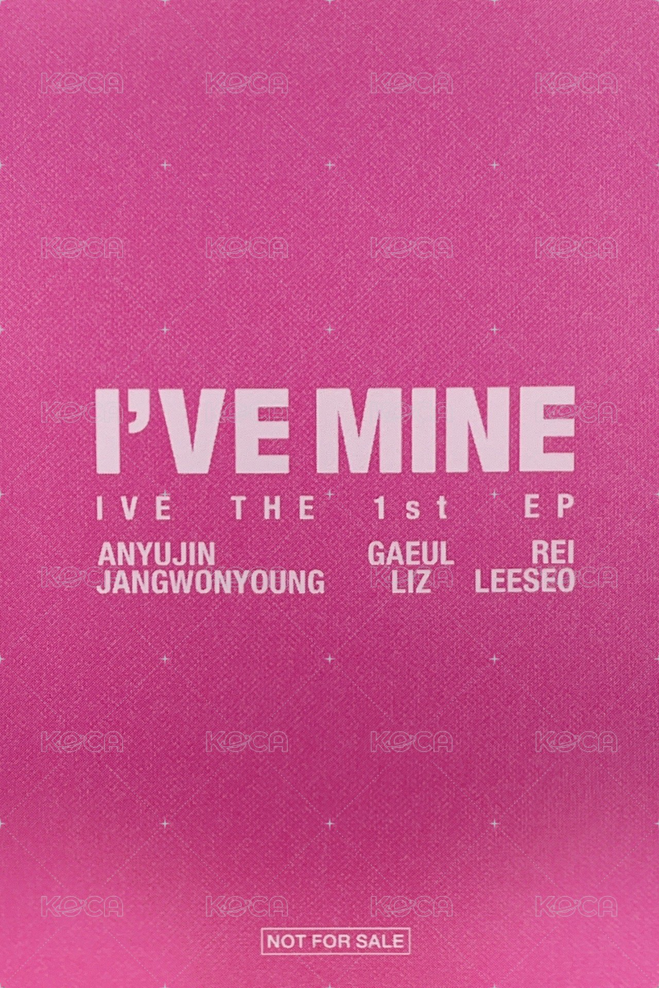 I'VE MINE 索尼 特典卡  背面