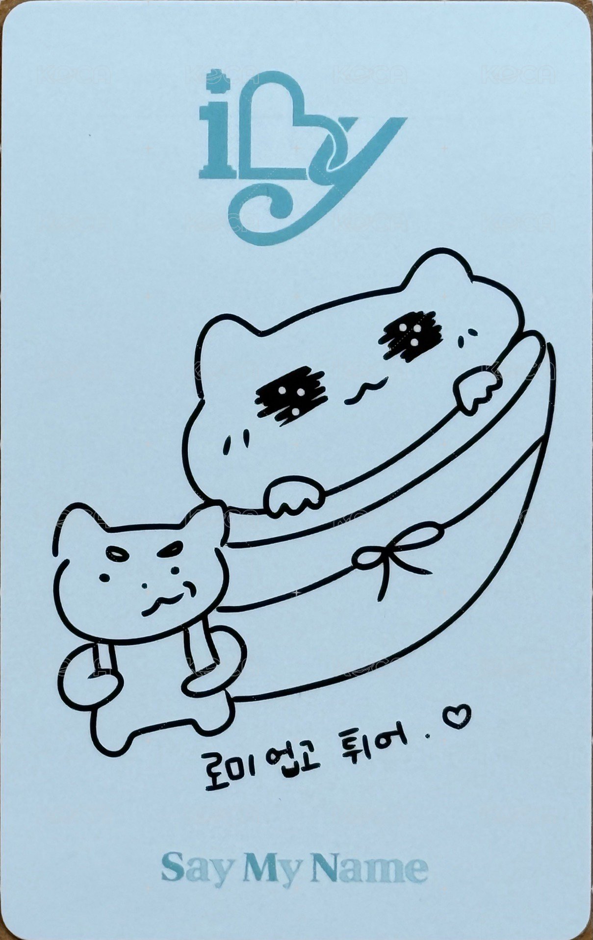 iLy Keyring.ver 專輯卡 B 背面
