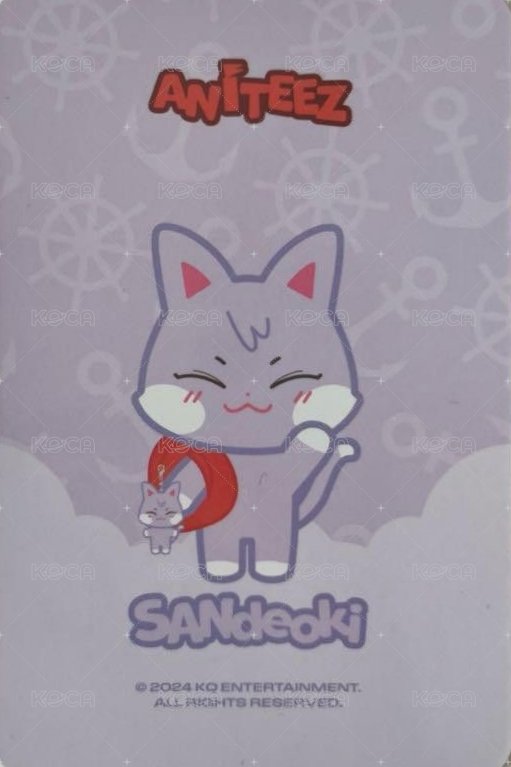 ANITEEZ IN ILLUSION 周邊卡 PLUSH KEYRING 背面