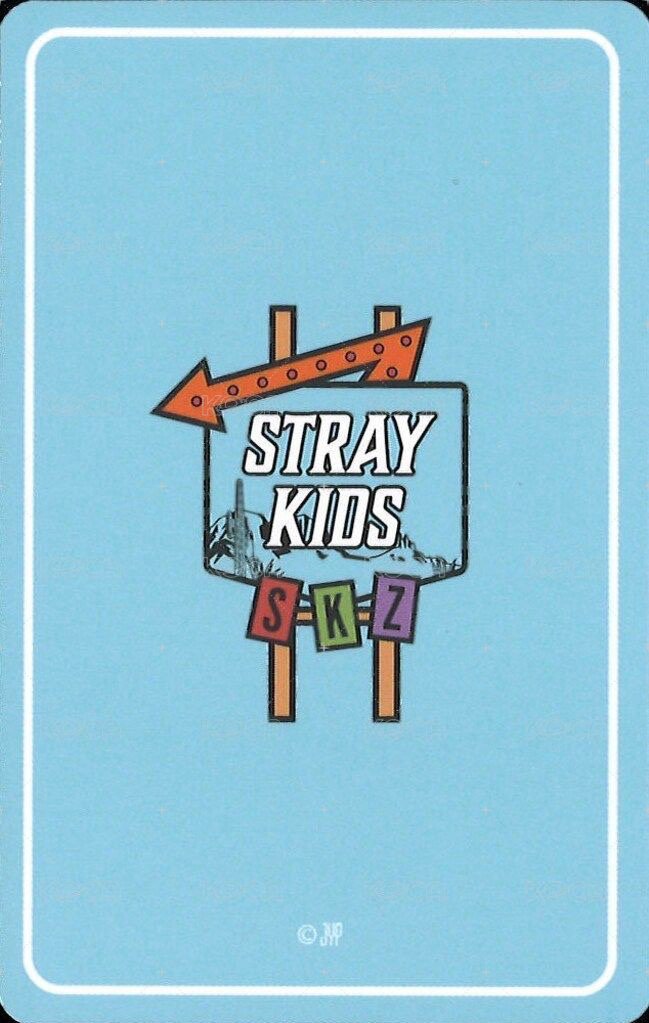 2023 JYP日本快閃店 藍版小卡組 周邊卡  背面