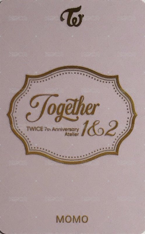 七週年 jyp 幸運卡  背面