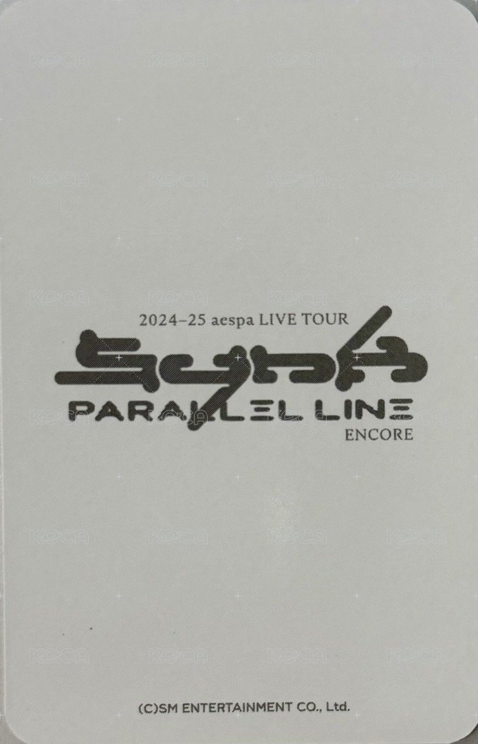 二巡 周邊卡 首爾安可場周 卡套寧 背面