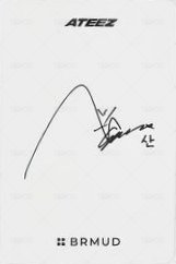 ATEEZ x BRMUD 代言卡  背面