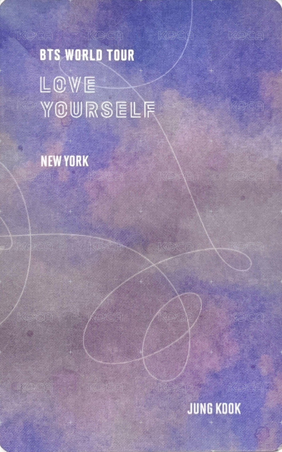 LY Tour 演唱會 DVD / CD 卡 紐約 一般版 背面