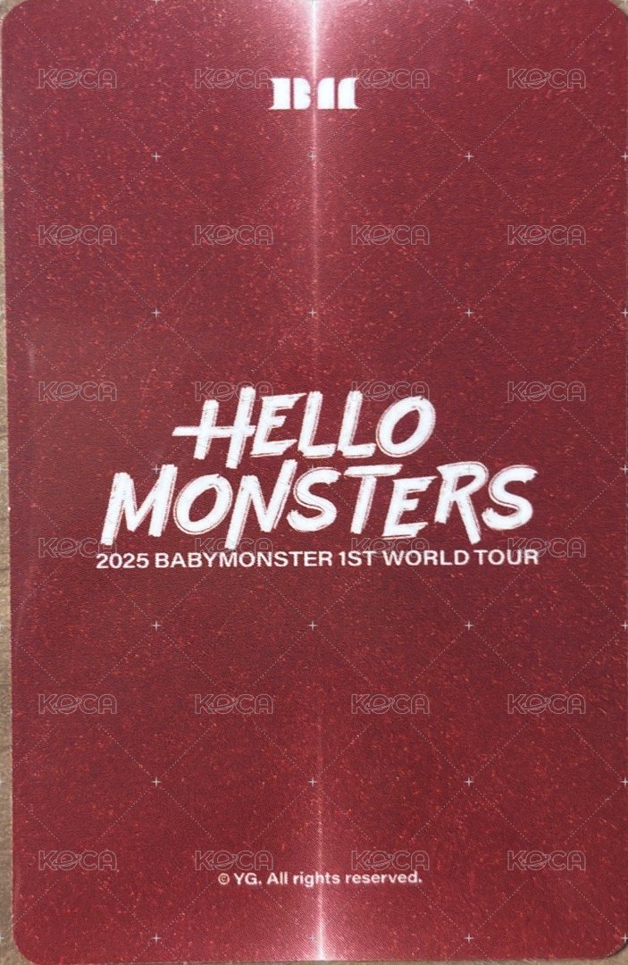 25世巡 首爾場週 隨機卡  背面