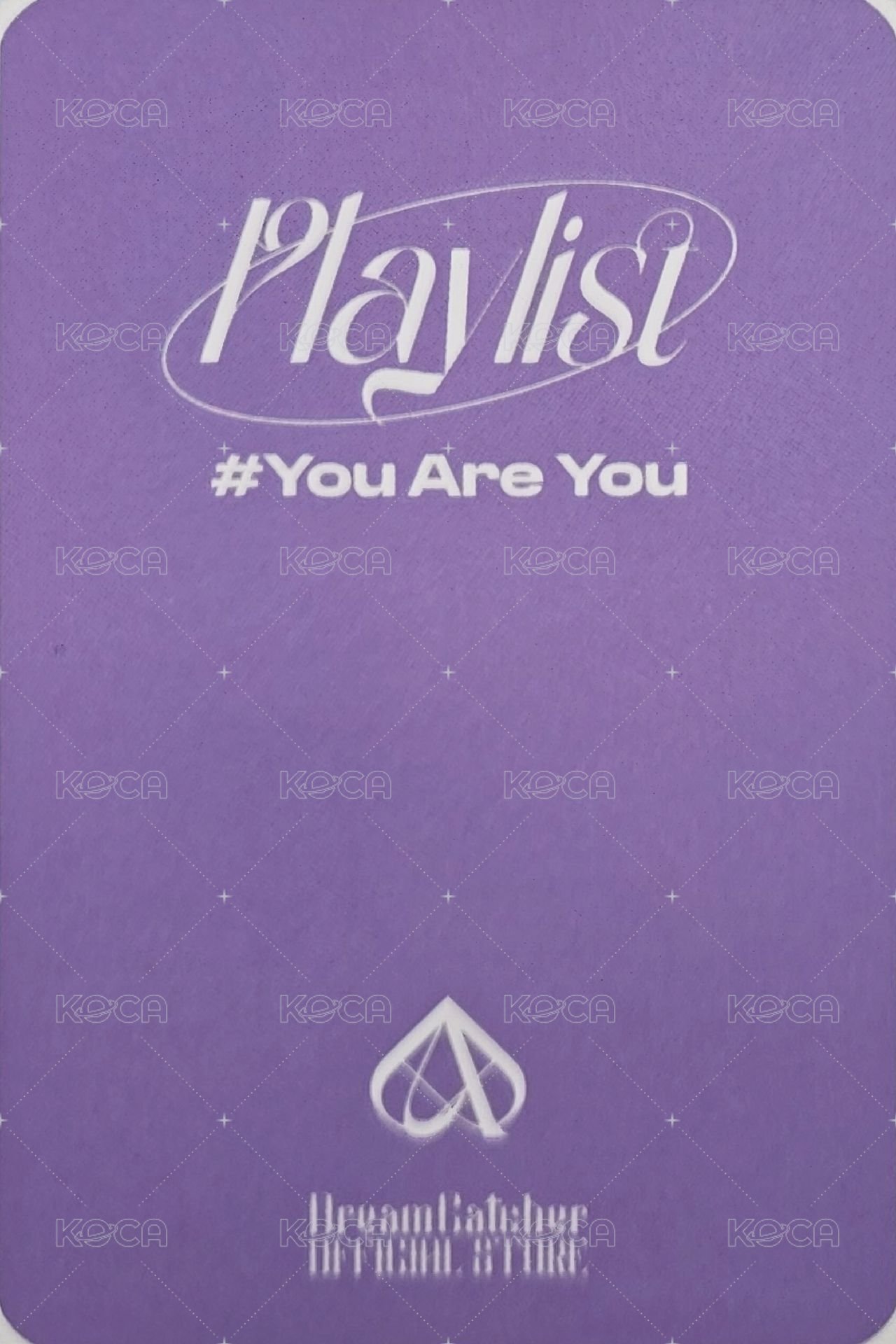 Playlist #You Are You Dreamcatcher KR. 幸運卡 球 ver. 背面