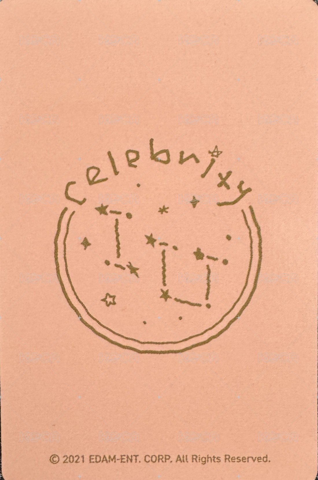 Celebrity 周邊卡 鐵盒卡 背面