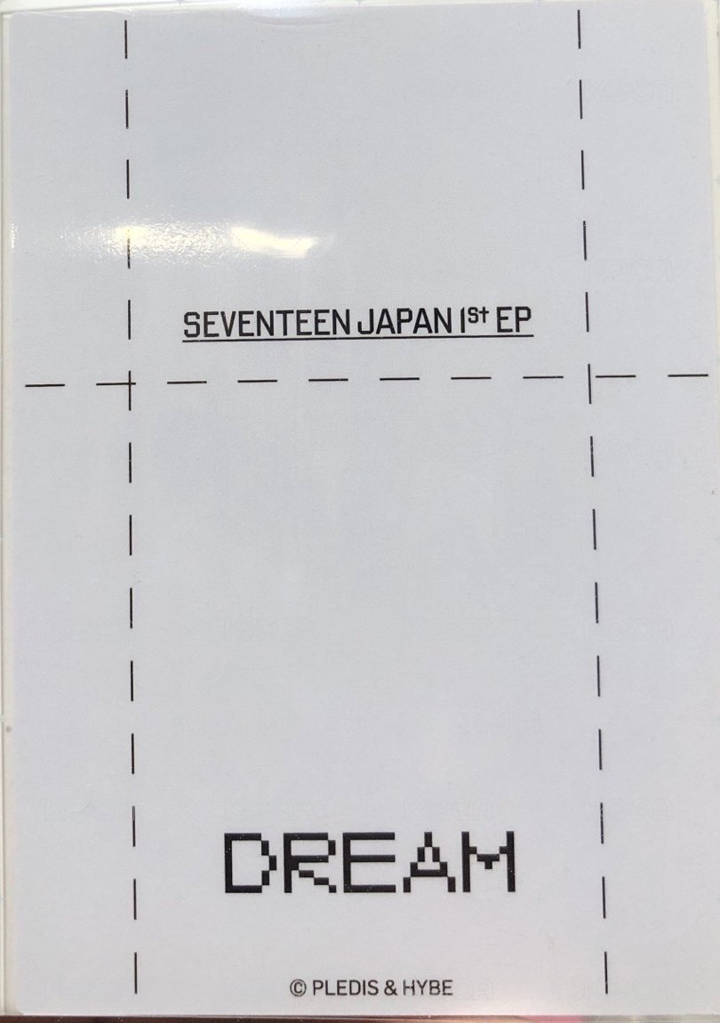 DREAM 隨機卡 日周 卡包卡 背面
