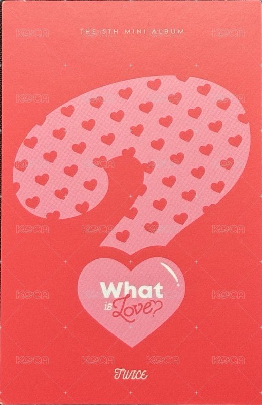 What is Love? 專輯卡 金多賢 L字卡  背面