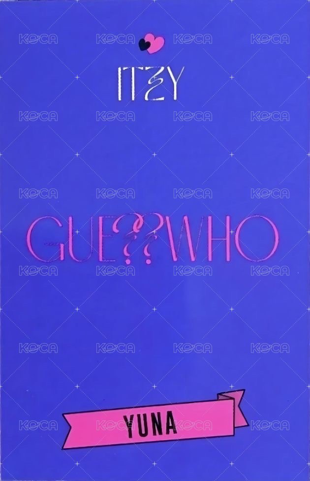 GUESS WHO wd 預售 特典卡  背面