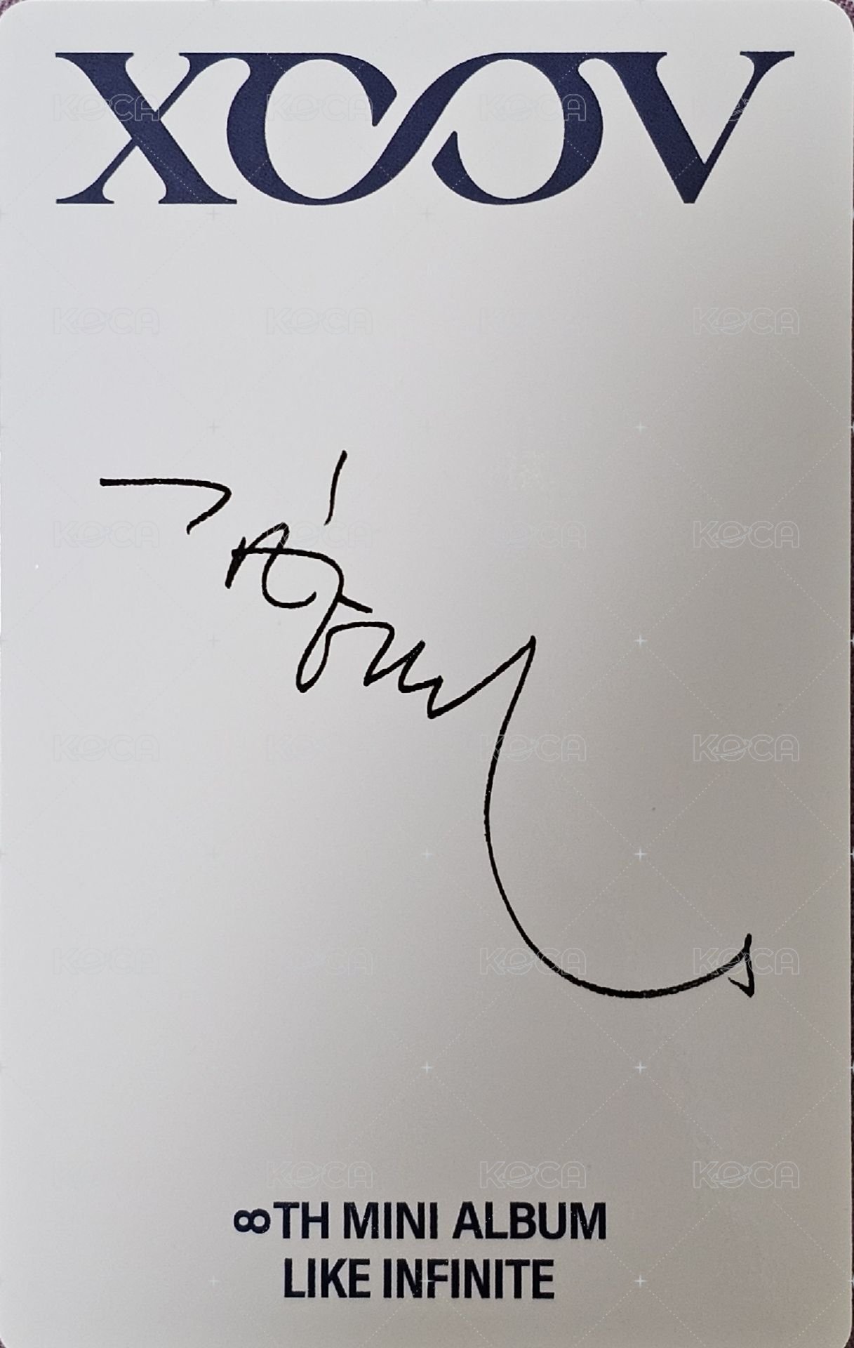 LIKE INFINITE 專輯卡 限量版 背面