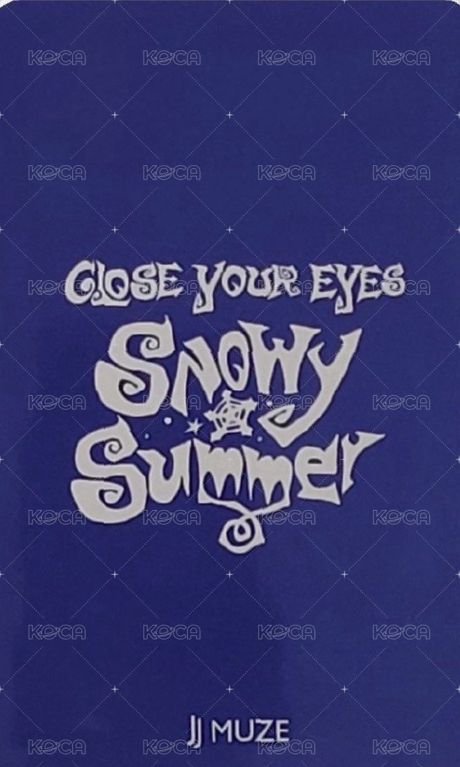Snowy Summer jjmuze 線下 簽售卡  背面