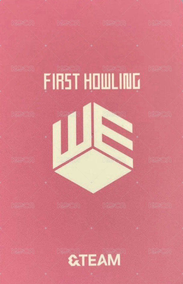 First Howling : WE 日咖 特典卡 閃卡 背面