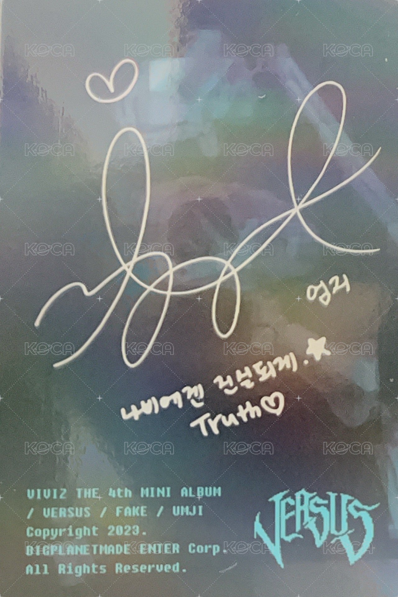 迷四 專輯卡 fake ver. 背面
