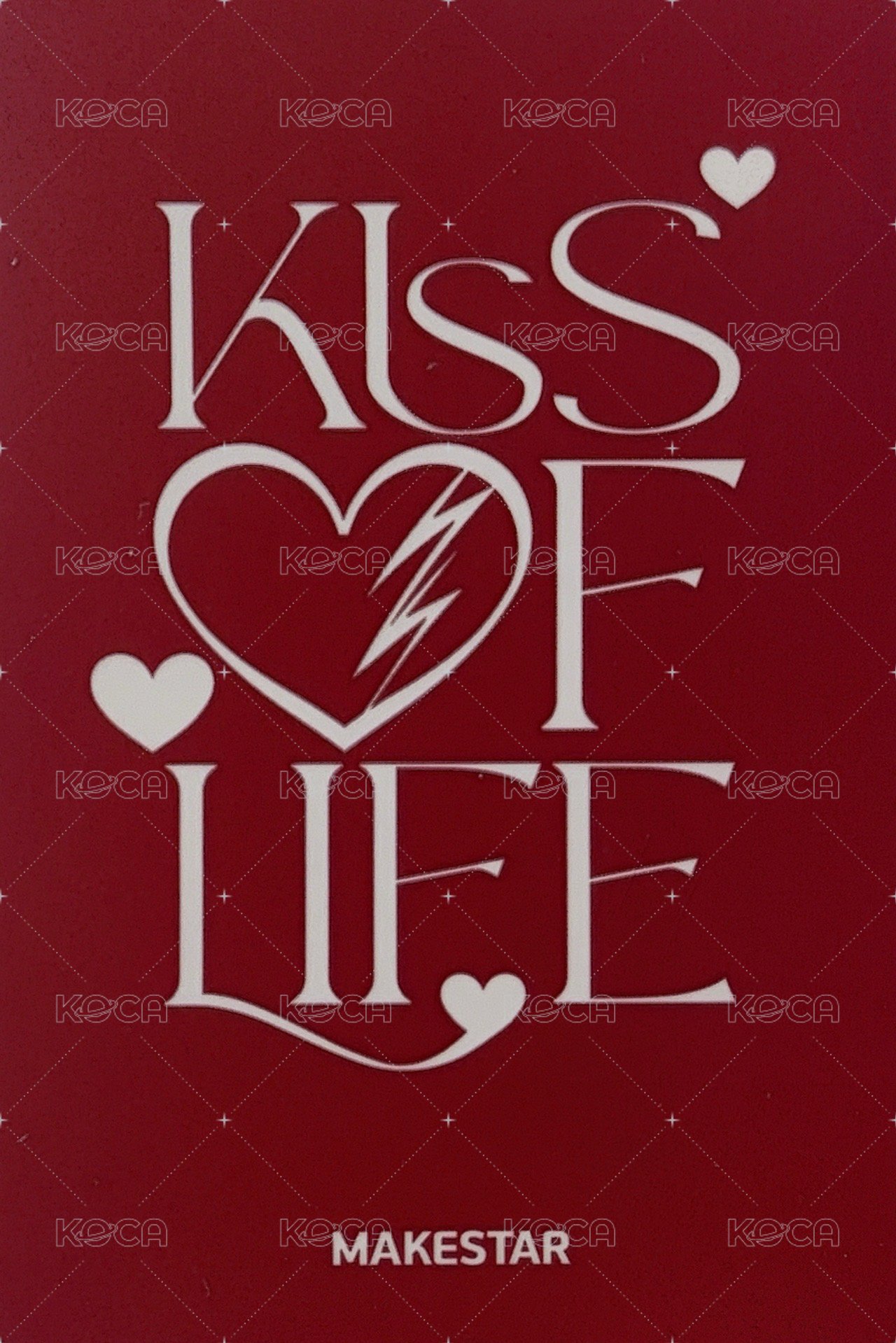 KISS OF LIFE ms 特典卡 MS愛心貼紙 背面