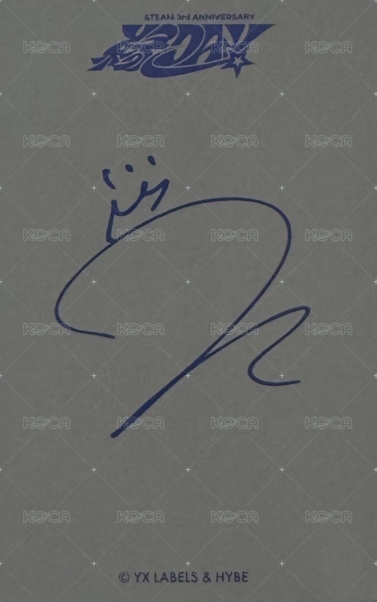 縁DAY 周邊卡 3周年 照片留言板小卡 背面