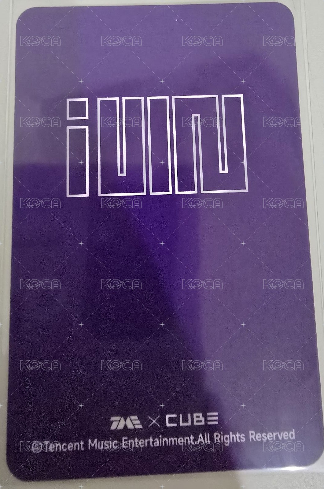 I SWAY QQ音樂 星光卡 碎片卡 背面