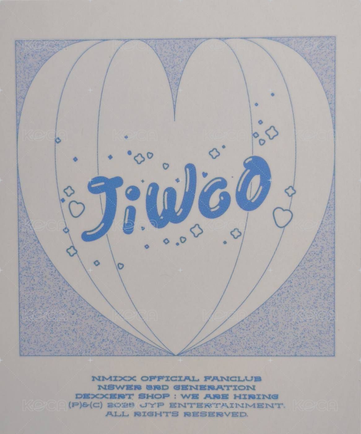 三期會員 會員禮卡 三期會員禮拍立得友 背面