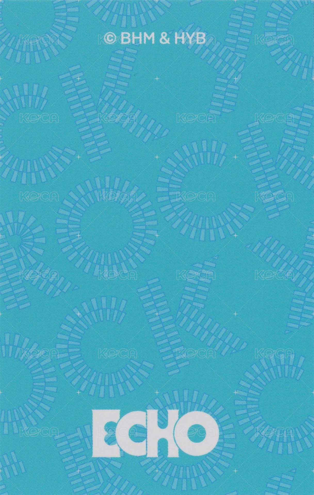 Echo 周邊卡 證件套組卡 背面