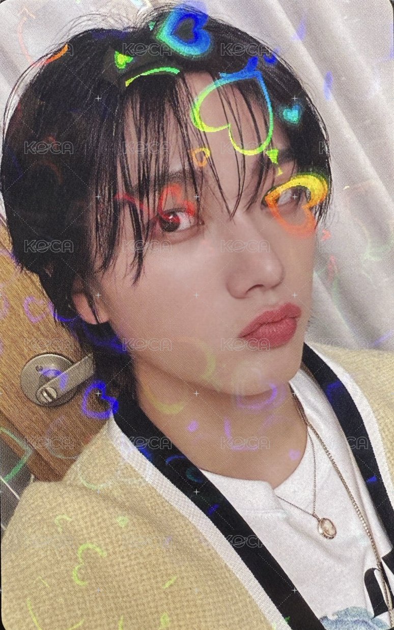 WHY.. 日咖 單封 特典卡 愛心閃 1 正面