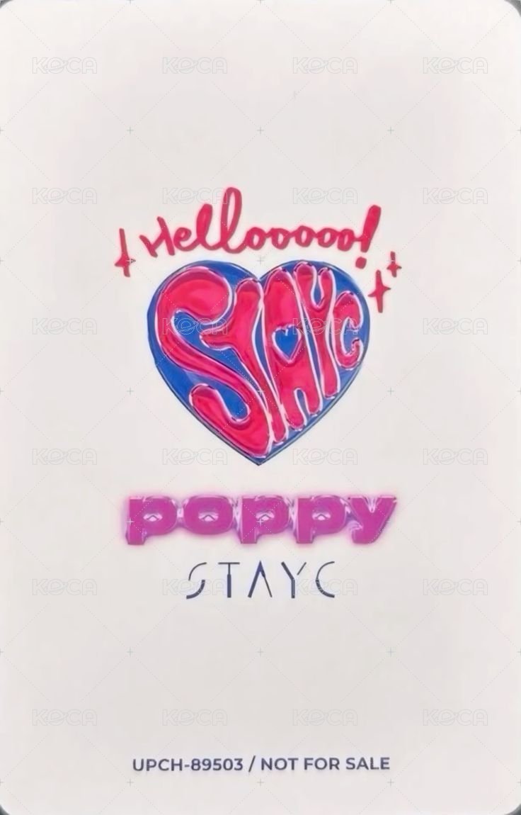 POPPY 專輯卡 limited ver. 背面