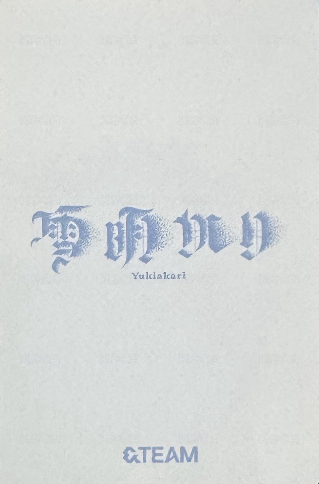 雪明 k4 簽售卡  背面