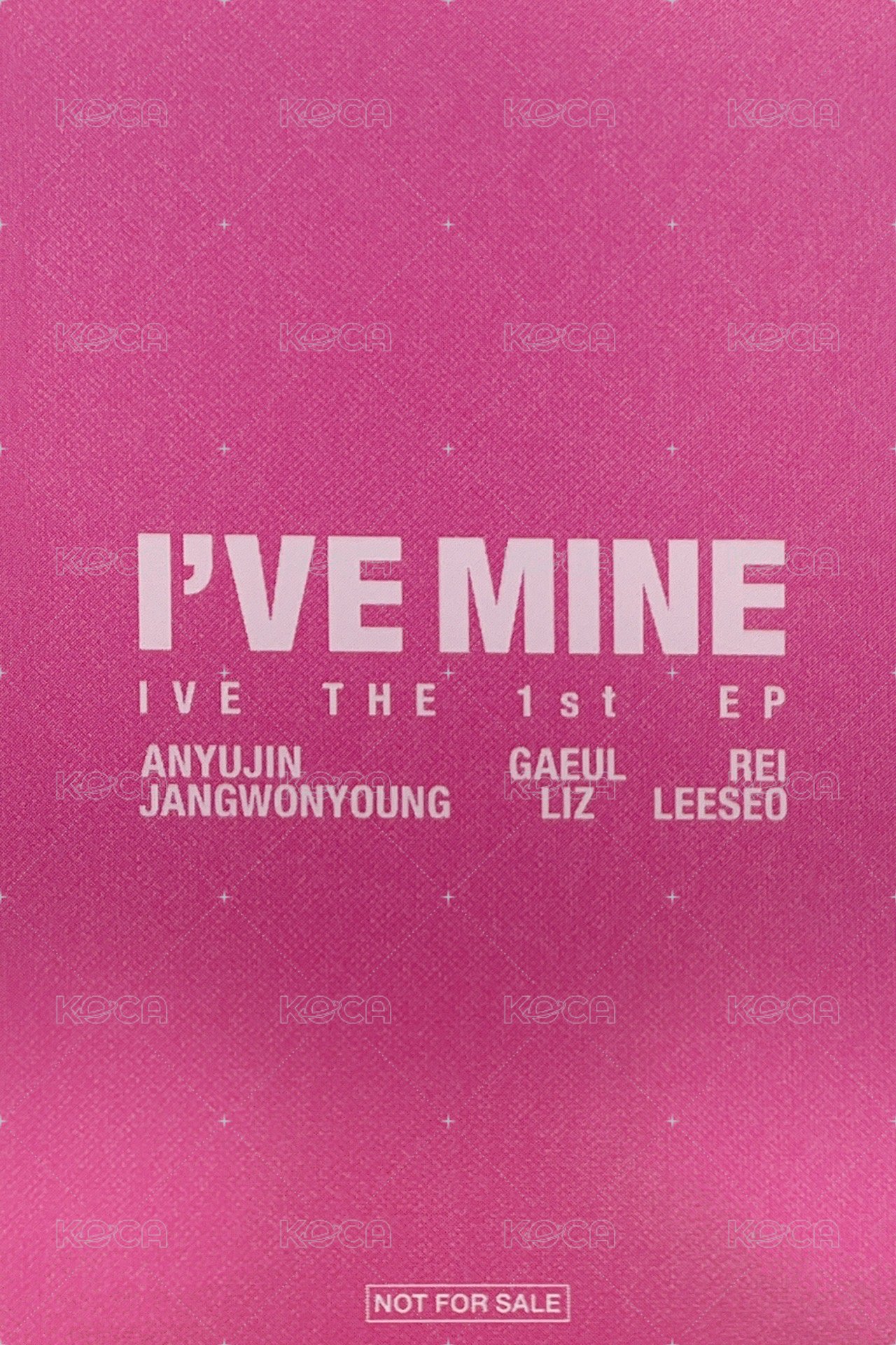 I'VE MINE 入場卡 / 場限卡 1.31福岡 背面